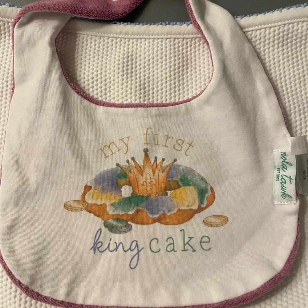 NWOT My First King Cake Bib